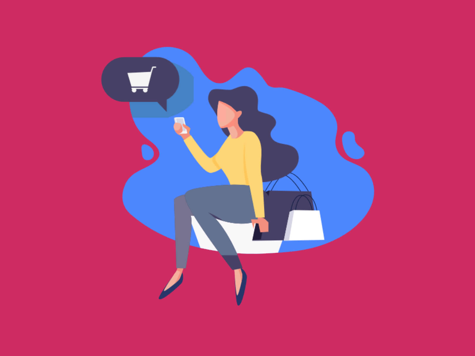 Illustration of Ecommerce Live Shopping And Customer Retention